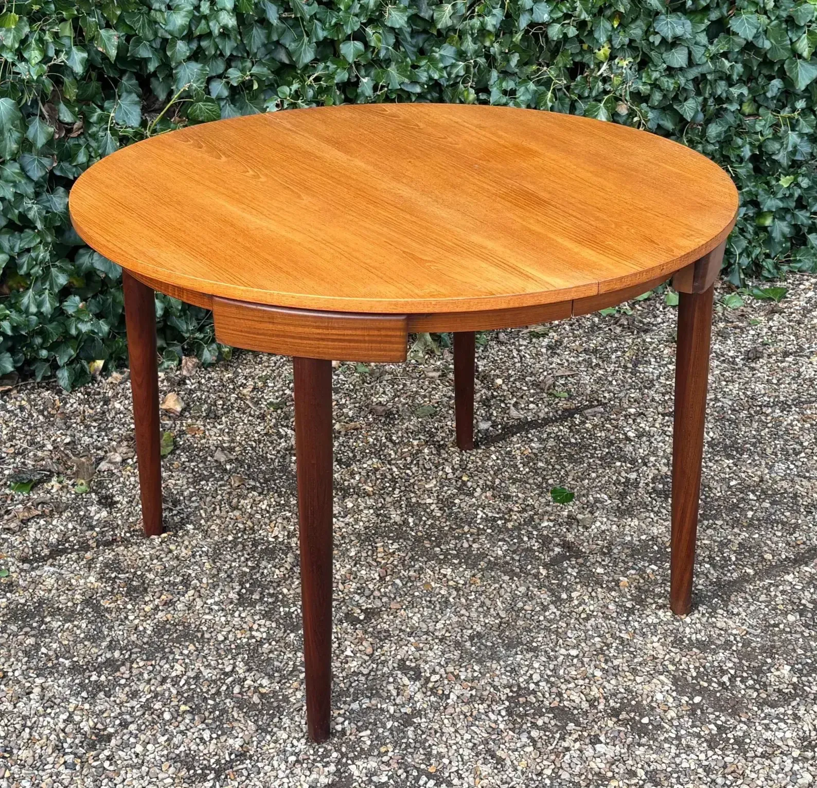 Furniture Vintage ‘Roundette’ Dining Table & Six Chairs By Hans Olsen For Frem Rojle photo