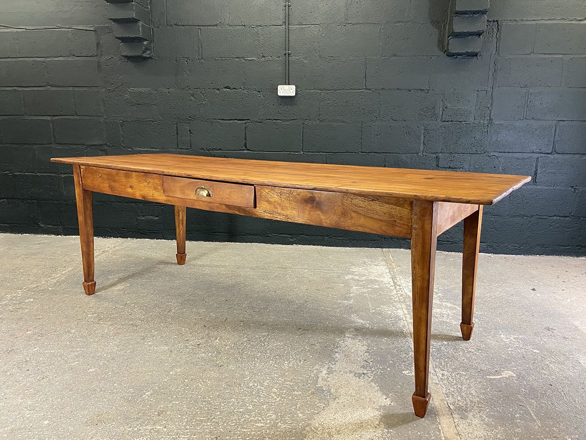 Antique French Fruit Wood Farmhouse Dining Table photo 2150.0