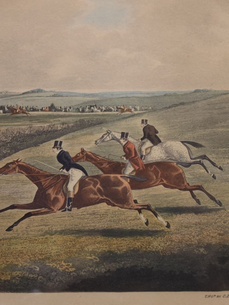 Grand Leicestershire Steeple Chase: "The Climax Of Disaster" By Alken & Bentley, 1830 photo buy