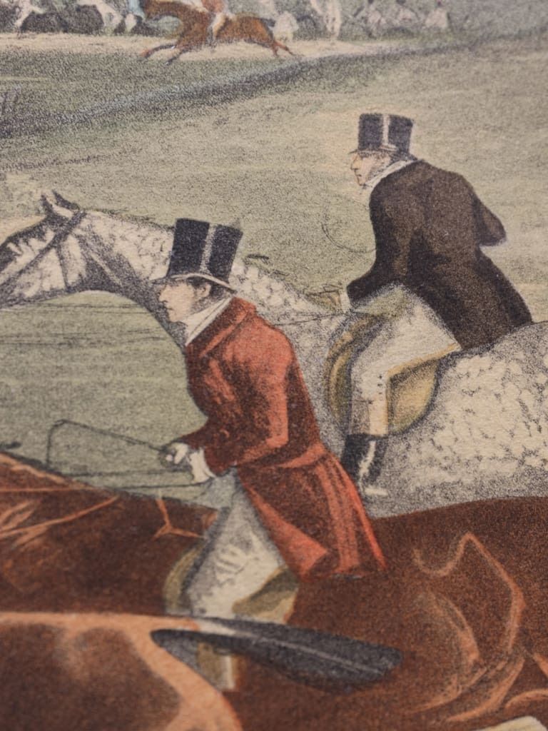 Grand Leicestershire Steeple Chase: "The Climax Of Disaster" By Alken & Bentley, 1830 photo vintage