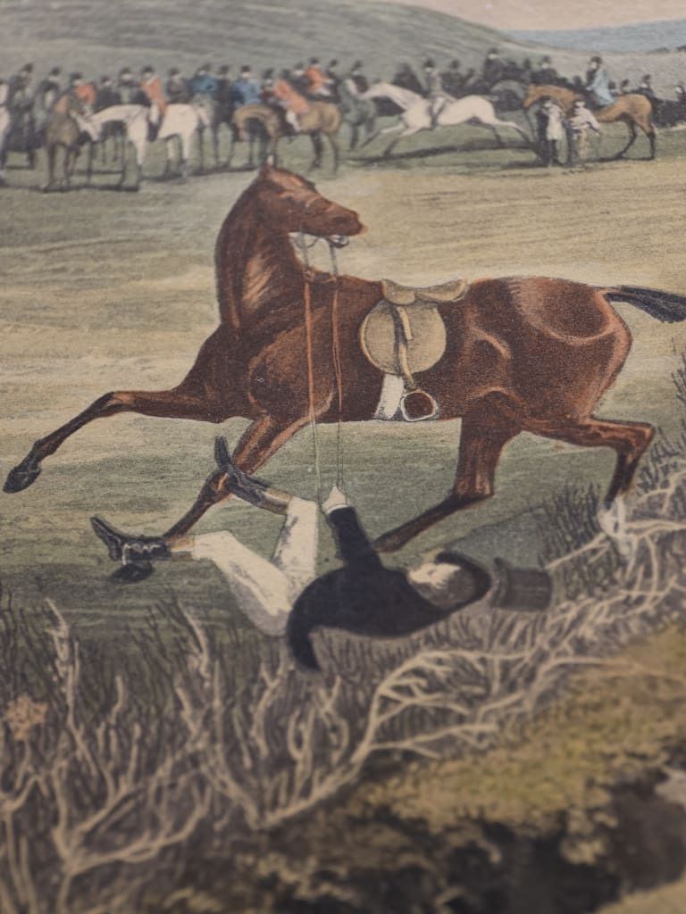 photo furniture Grand Leicestershire Steeple Chase: "The Climax Of Disaster" By Alken & Bentley, 1830