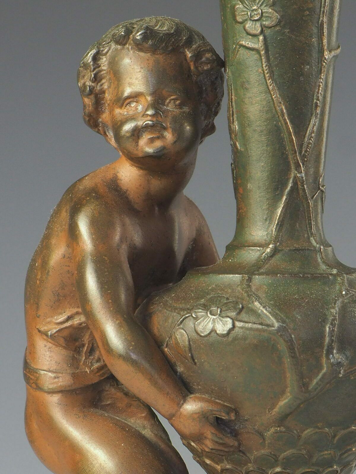 photo furniture Pair Of 19th Century French Cherubs ‘Putti’ Flower Vases