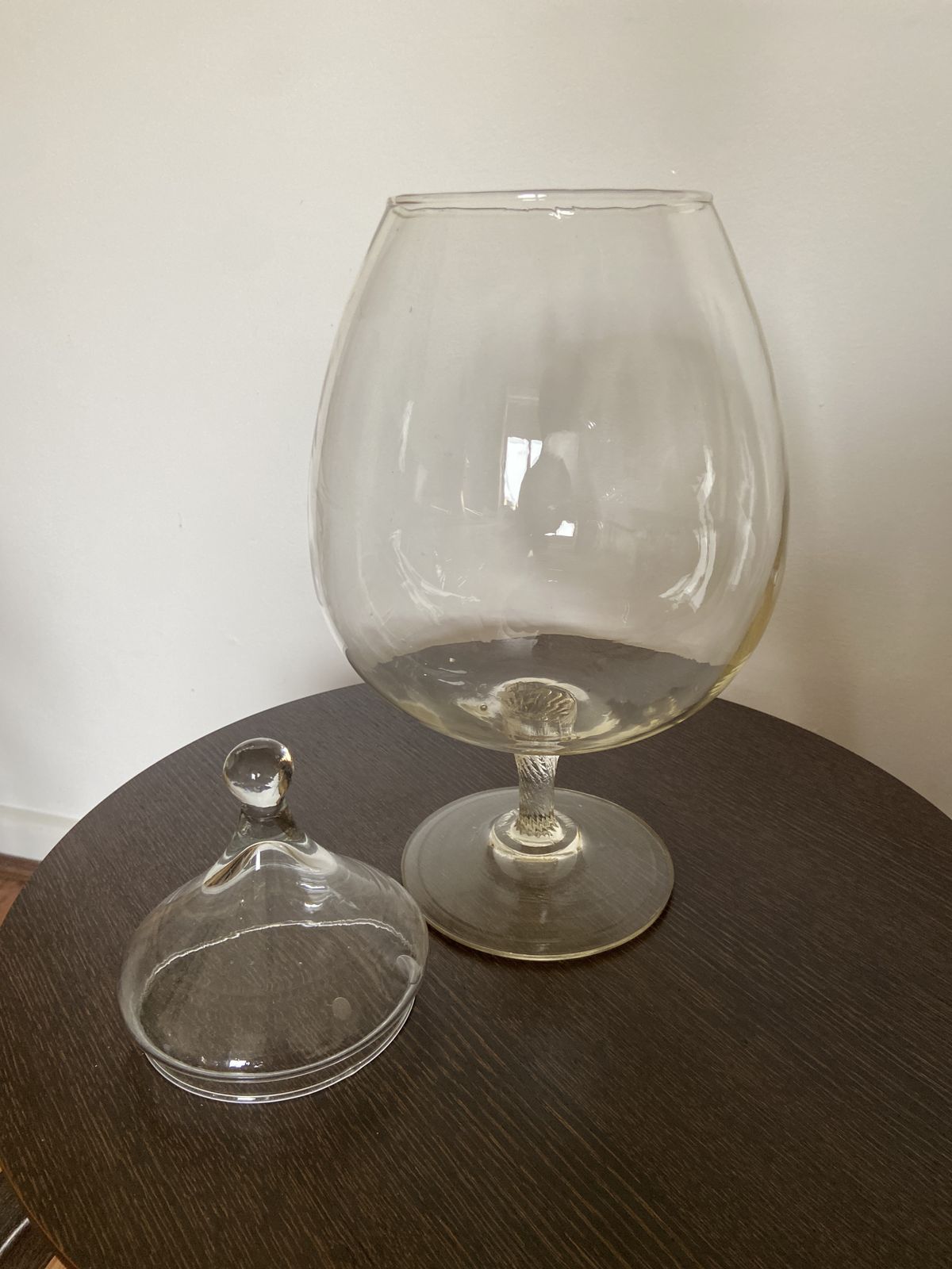Vintage Midcentury 17” Bonbonnière Or Apothecary Jar photo furniture