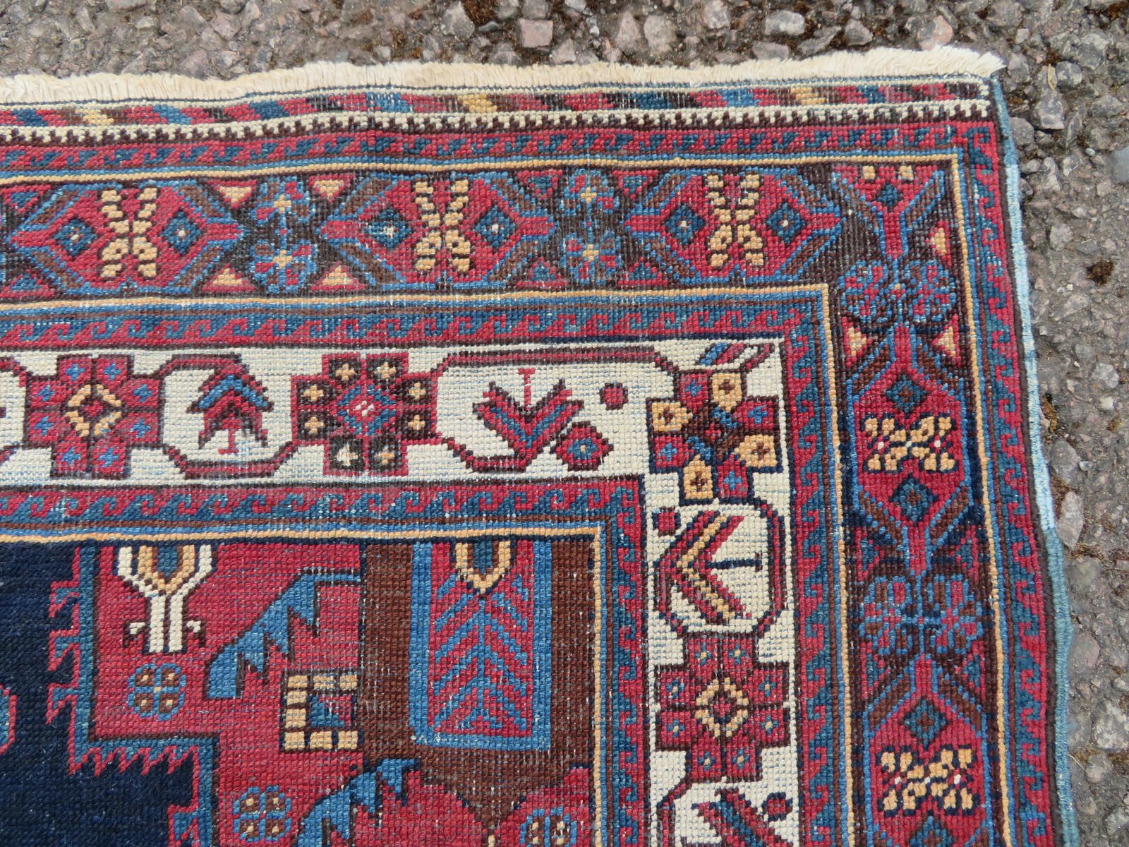 Antique Tribal Rug. 132cm X 114cm. photo 450.0
