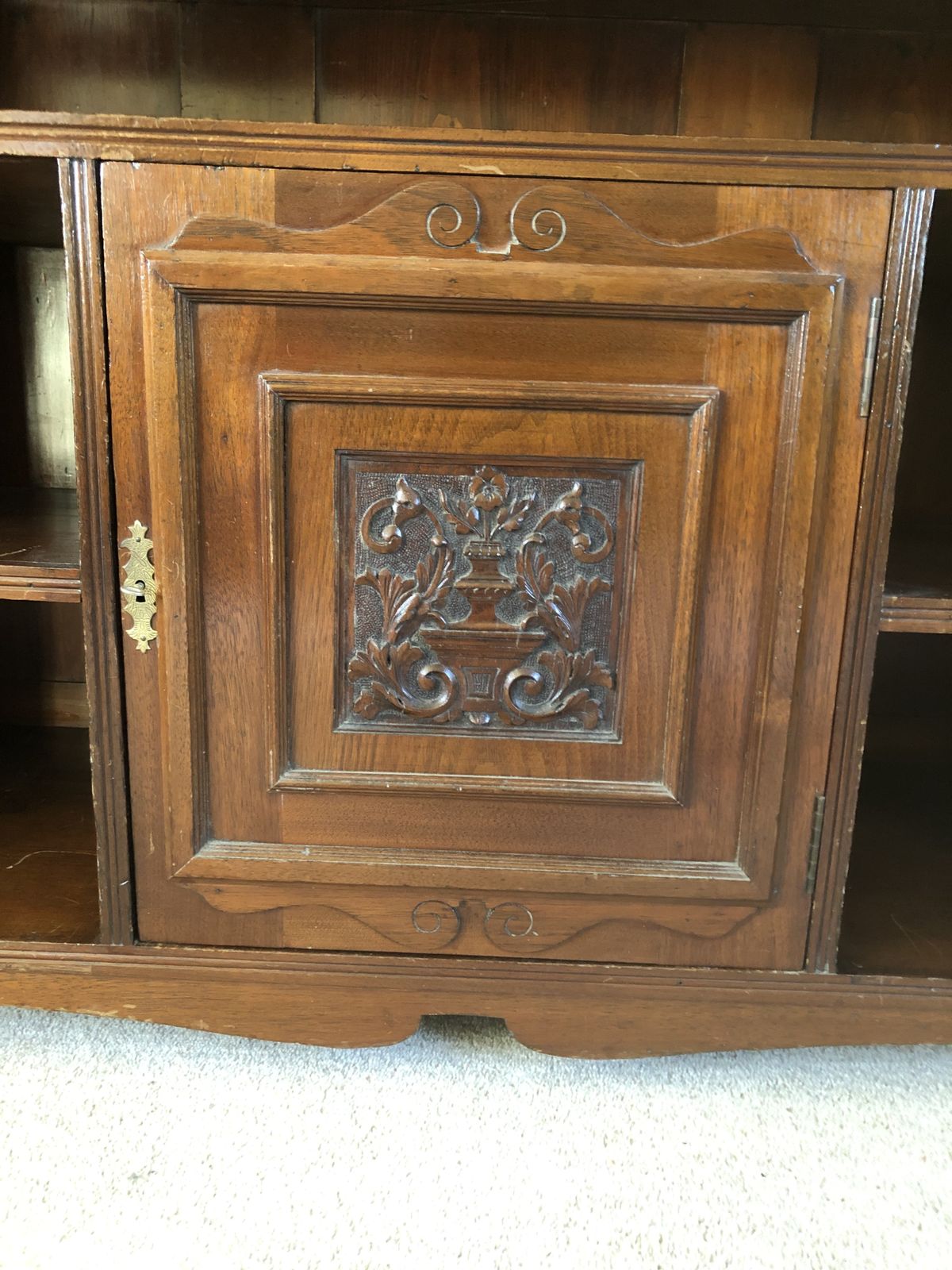Furniture 19th Century Sideboard With Dresser Top photo