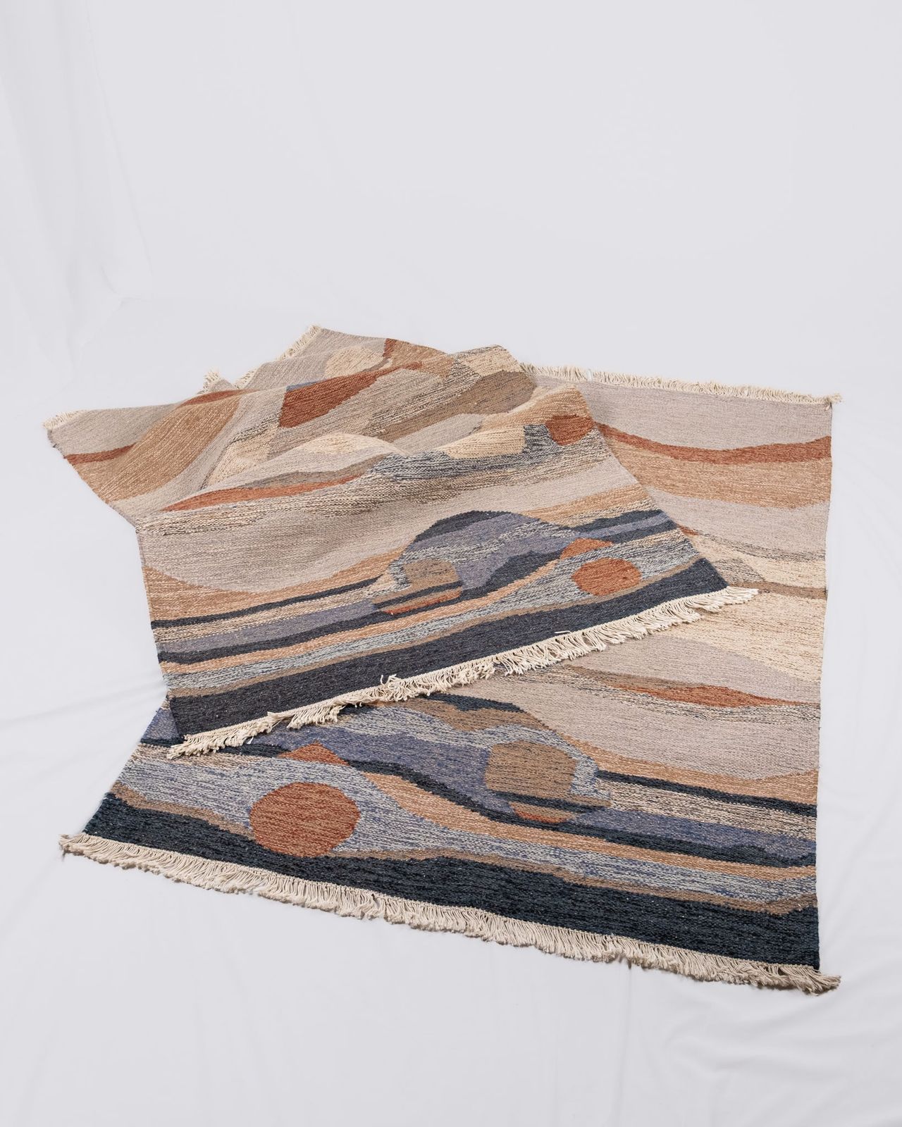 Modern Oriental Kilims, Landscape photo Textiles