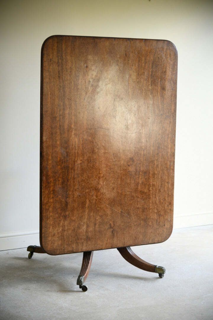 photo for sale Regency Style Tilt Top Mahogany Table
