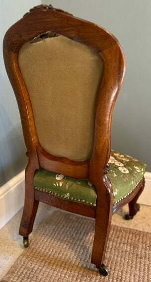 Antique Bedroom Nursing Floral Chair photo Furniture
