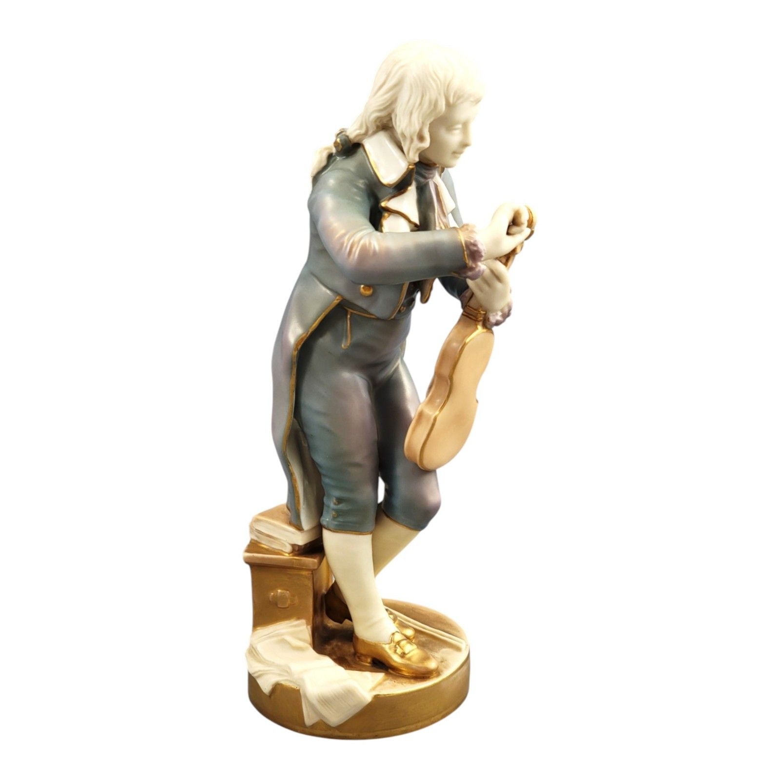 Royal Worcester Porcelain Figure The Young Mozart By Sir Thomas Brock, 1928 photo buy