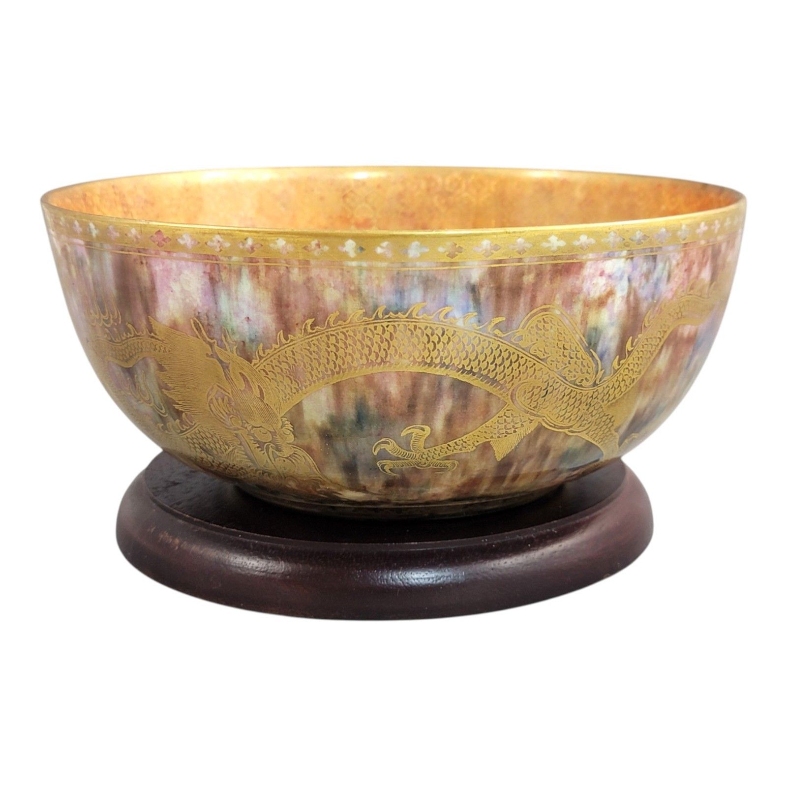 Edwardian Daisy Makeig Jones Wedgwood Porcelain Large Lustre Bowl, Z4823 C. 1915 photo buy