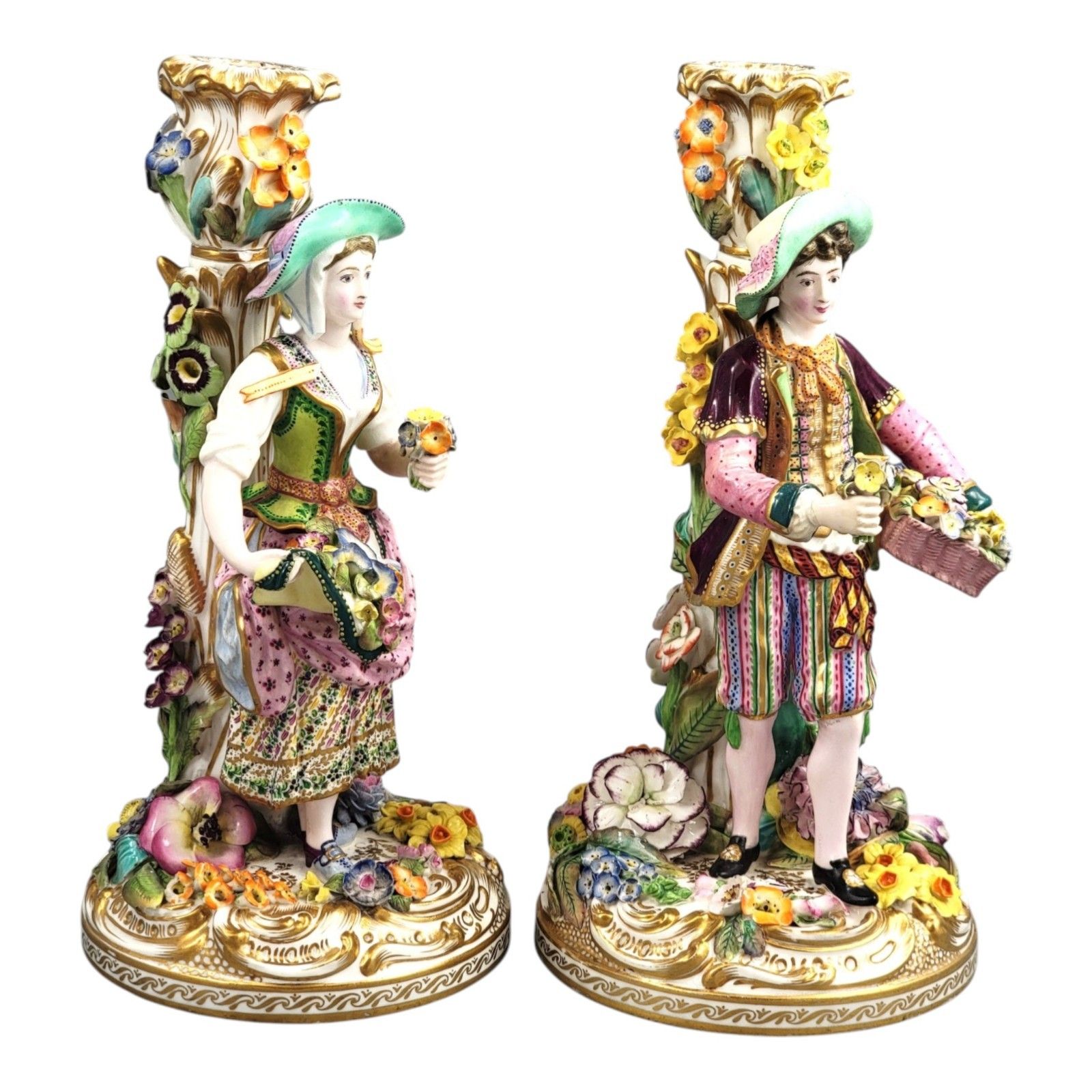 A Rare Pair Of Minton Porcelain Figural Candlesticks, Pattern No.192 C.1835–1836 photo buy