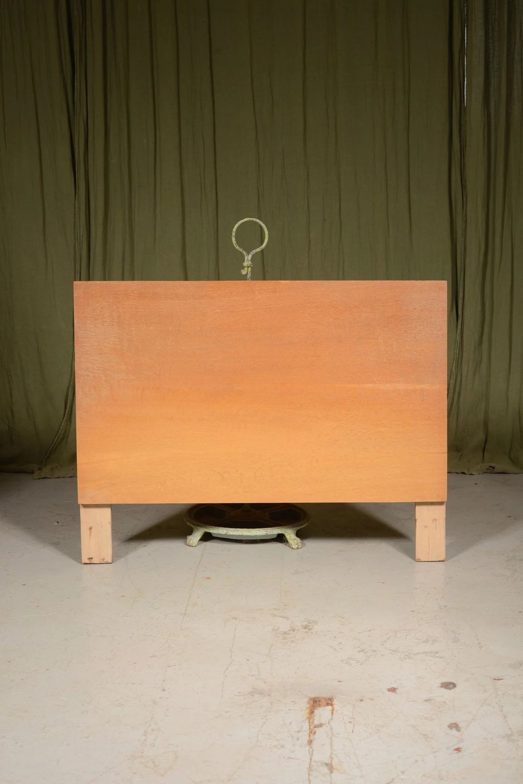 A Heal's Style Pale Oak Single Bed Headboard   C.1930 photo furniture