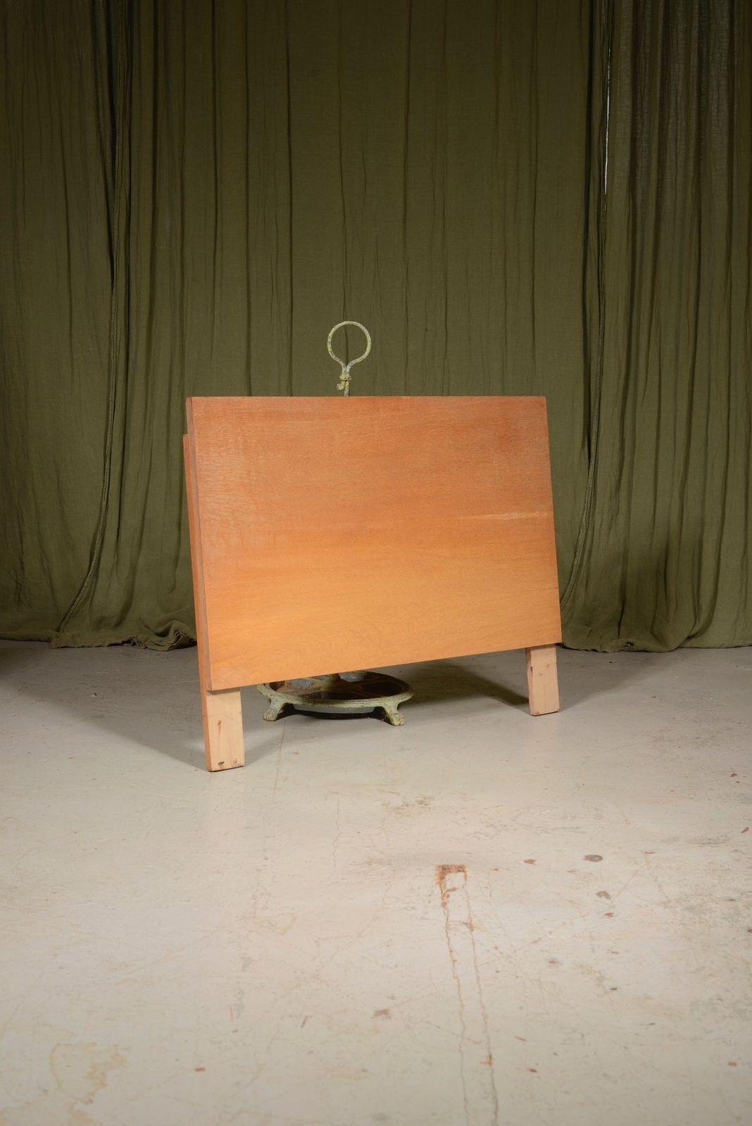 A Heal's Style Pale Oak Single Bed Headboard   C.1930 photo for sale