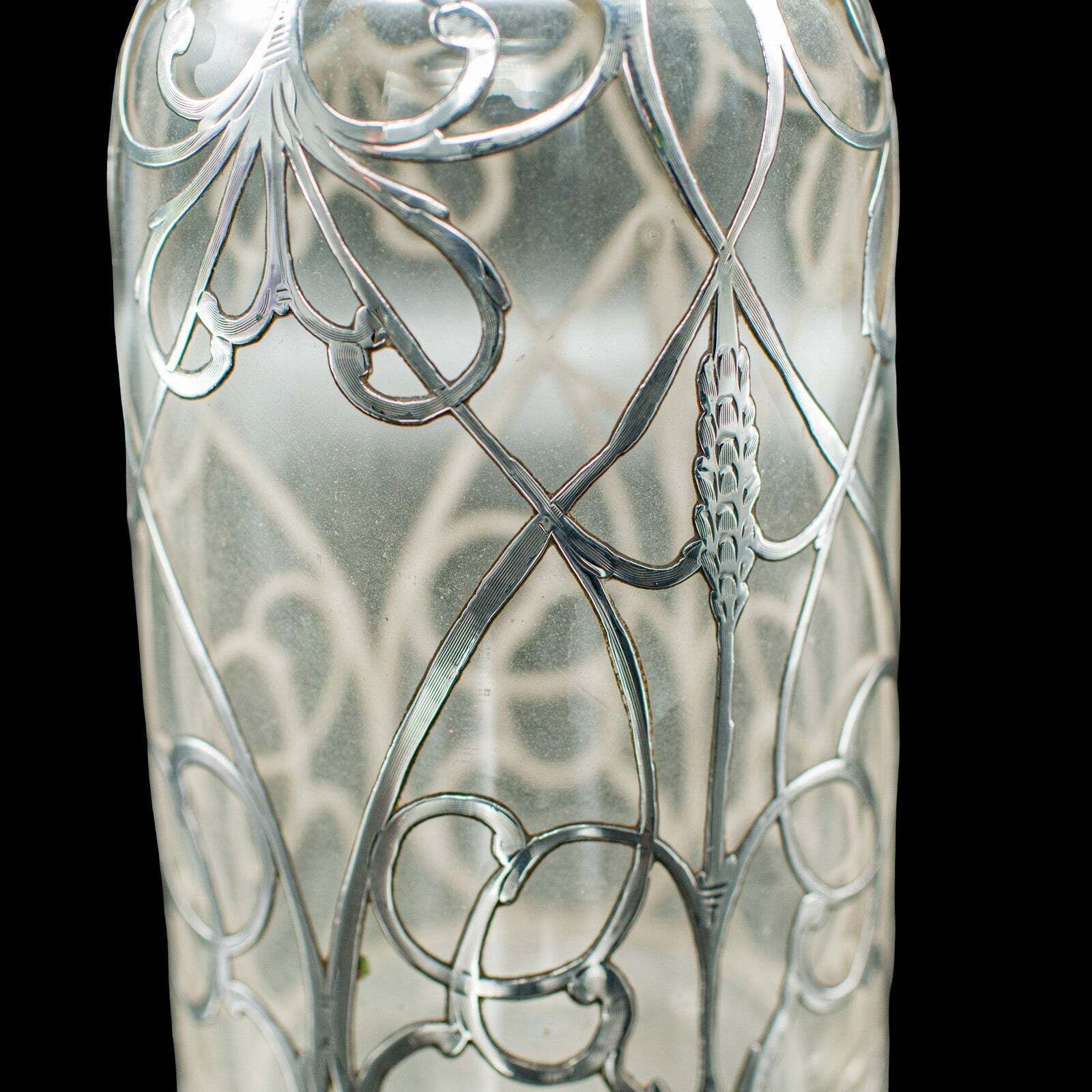 Home Decor Antique Sherry Decanter, English, Glass, Silver Plate, Spirit Bottle, Edwardian photo