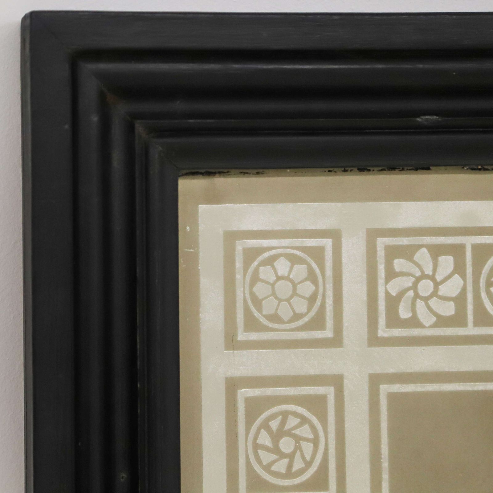 Late Victorian English Acid Etched Pub Mirror From Maida Vale, C.1900 photo vinterior