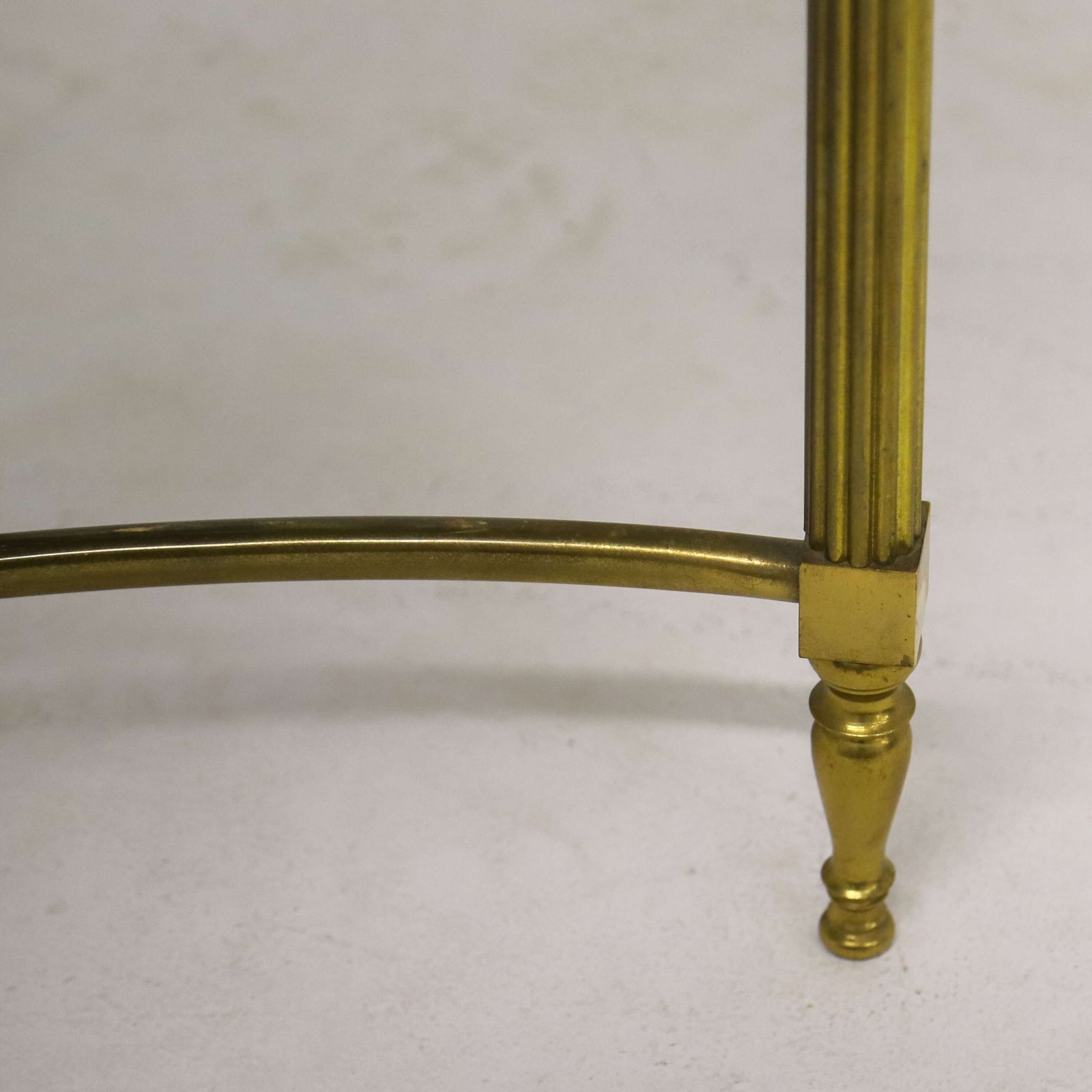 Mid 20th Century Hollywood Regency Brass And Smoked Glass Coffee Table photo Furniture