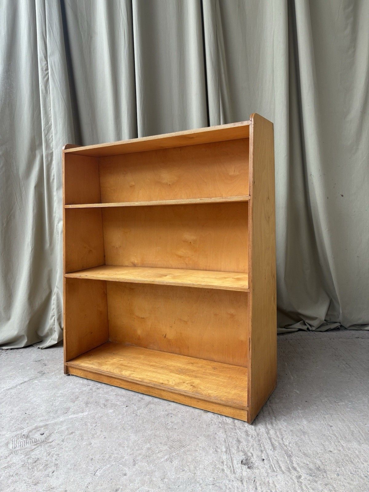 Vtg Late Mid Century Freestanding Bookcase  Scandi Danish Retro R1131 photo 224.25