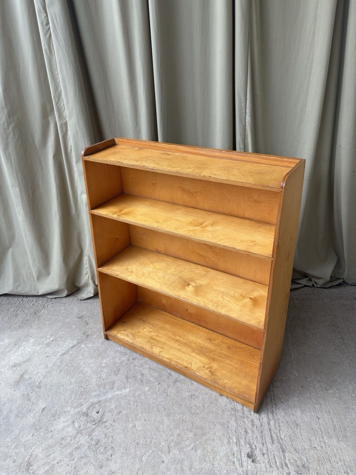 Vtg Late Mid Century Freestanding Bookcase  Scandi Danish Retro R1131 photo vinterior