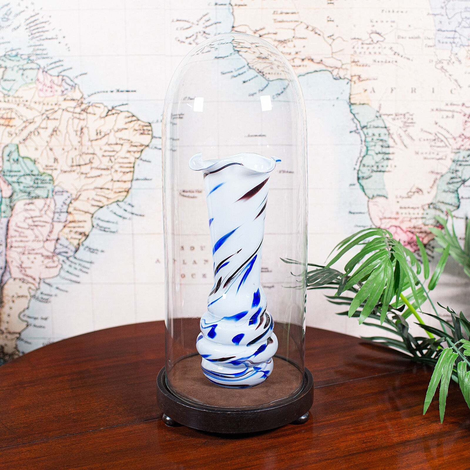 Tall Victorian Antique Specimen Showcase Dome, English, Glass, Taxidermy, 1895 photo for sale