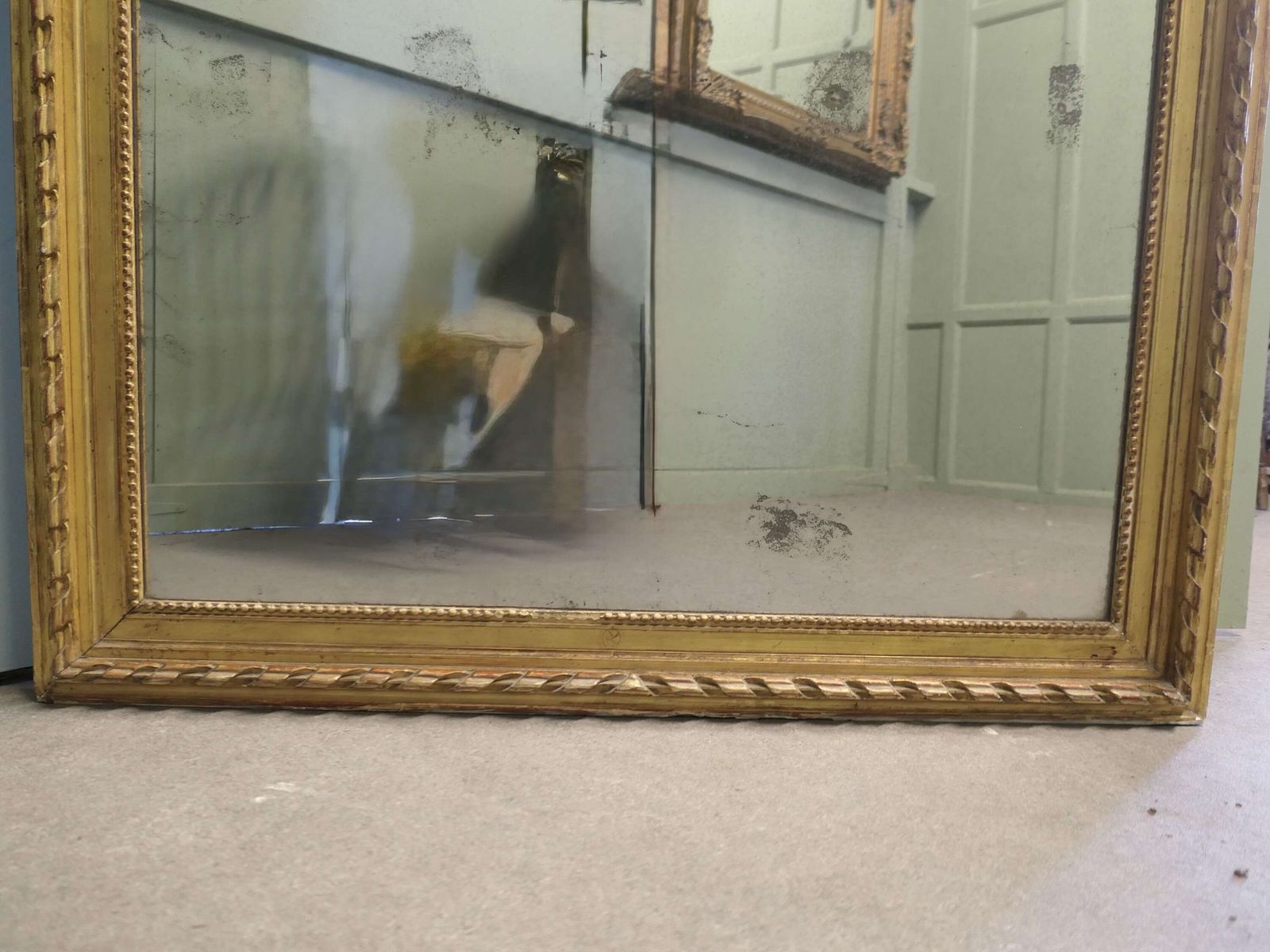 Large French 19th Century Louis Philippe Gilt Mirror This Is An Impressive Wall Mirror photo 1740.0