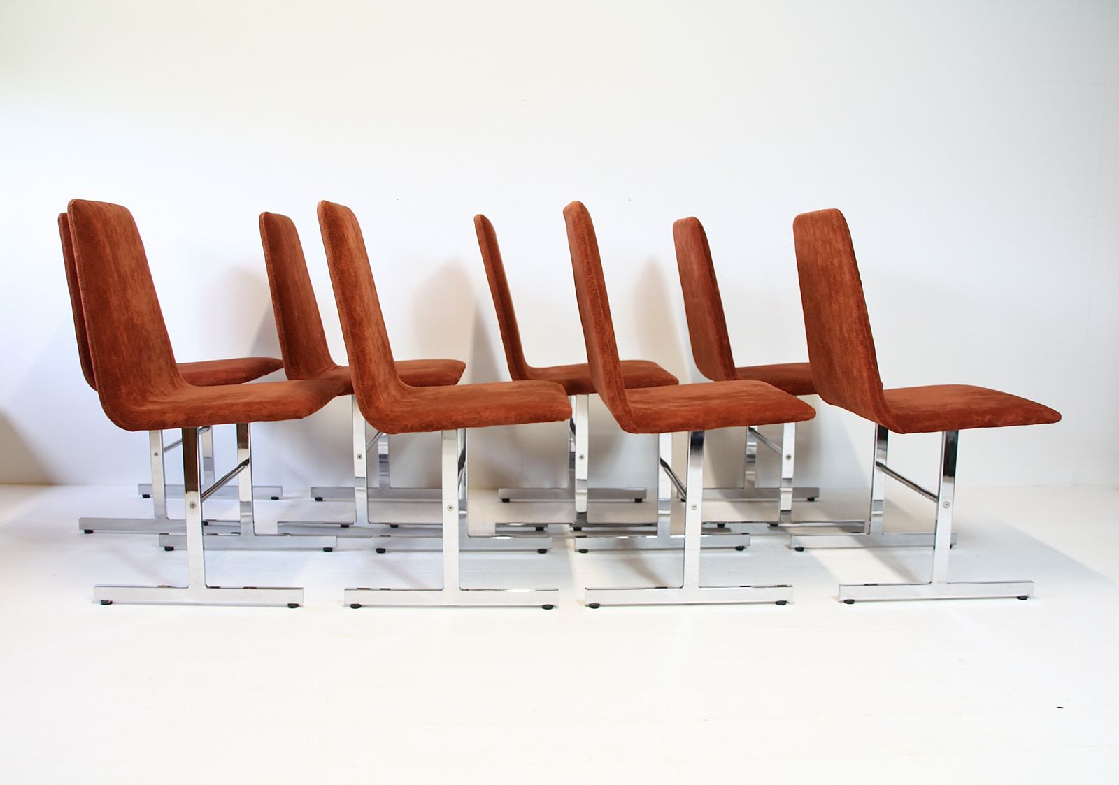 8 Vintage Lisse Dining Chairs By Tim Bates For Pieff 1970s photo vintage