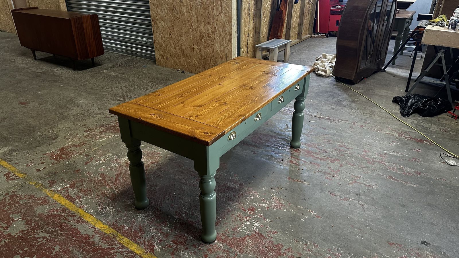 Rustic Farmhouse Table C1950, Mid 20th Century photo for sale