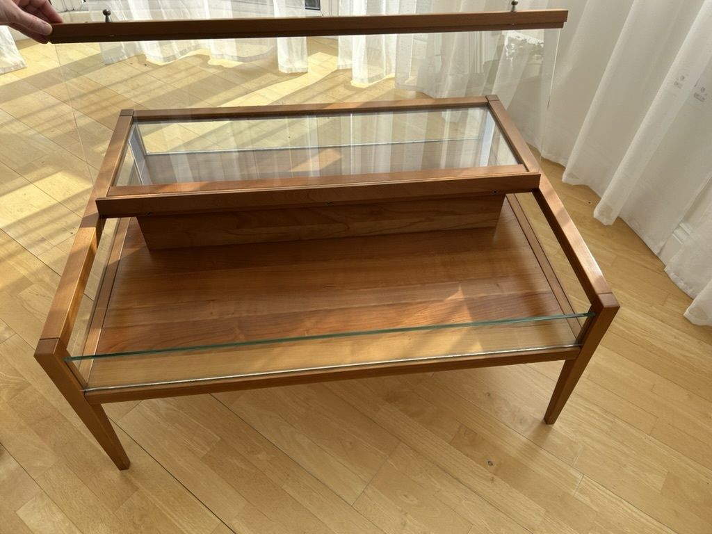 Set Of 2: Italian Cherry Wood Coffee & Console Tables photo Furniture