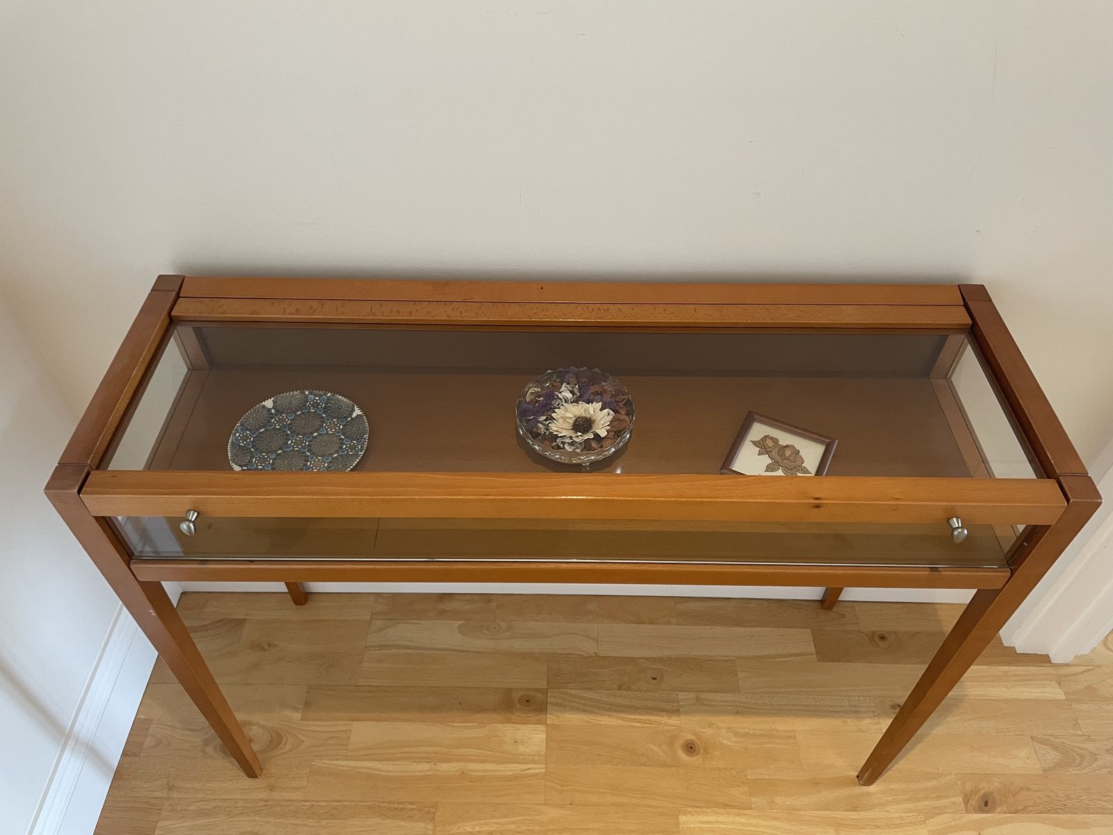 photo buy Set Of 2: Italian Cherry Wood Coffee & Console Tables