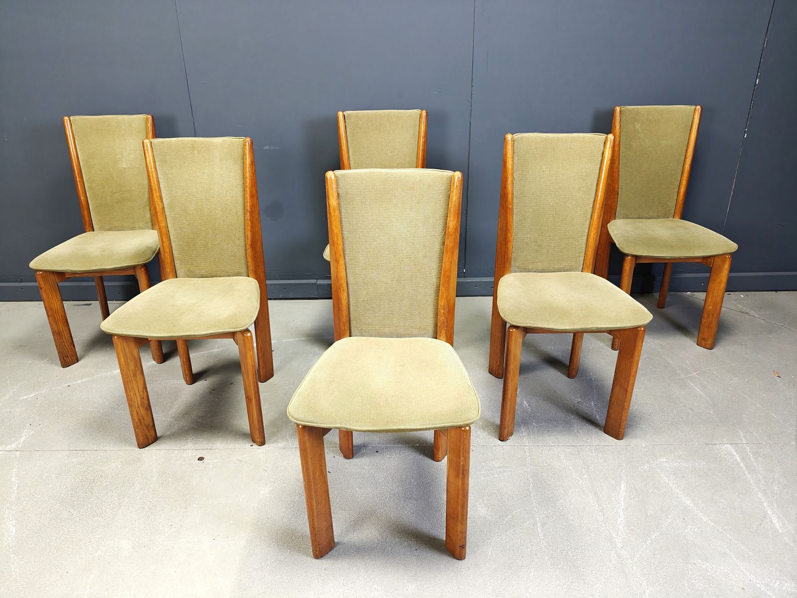 Vintage Danish Dining Chairs Set Of 6   1970s photo 950.0
