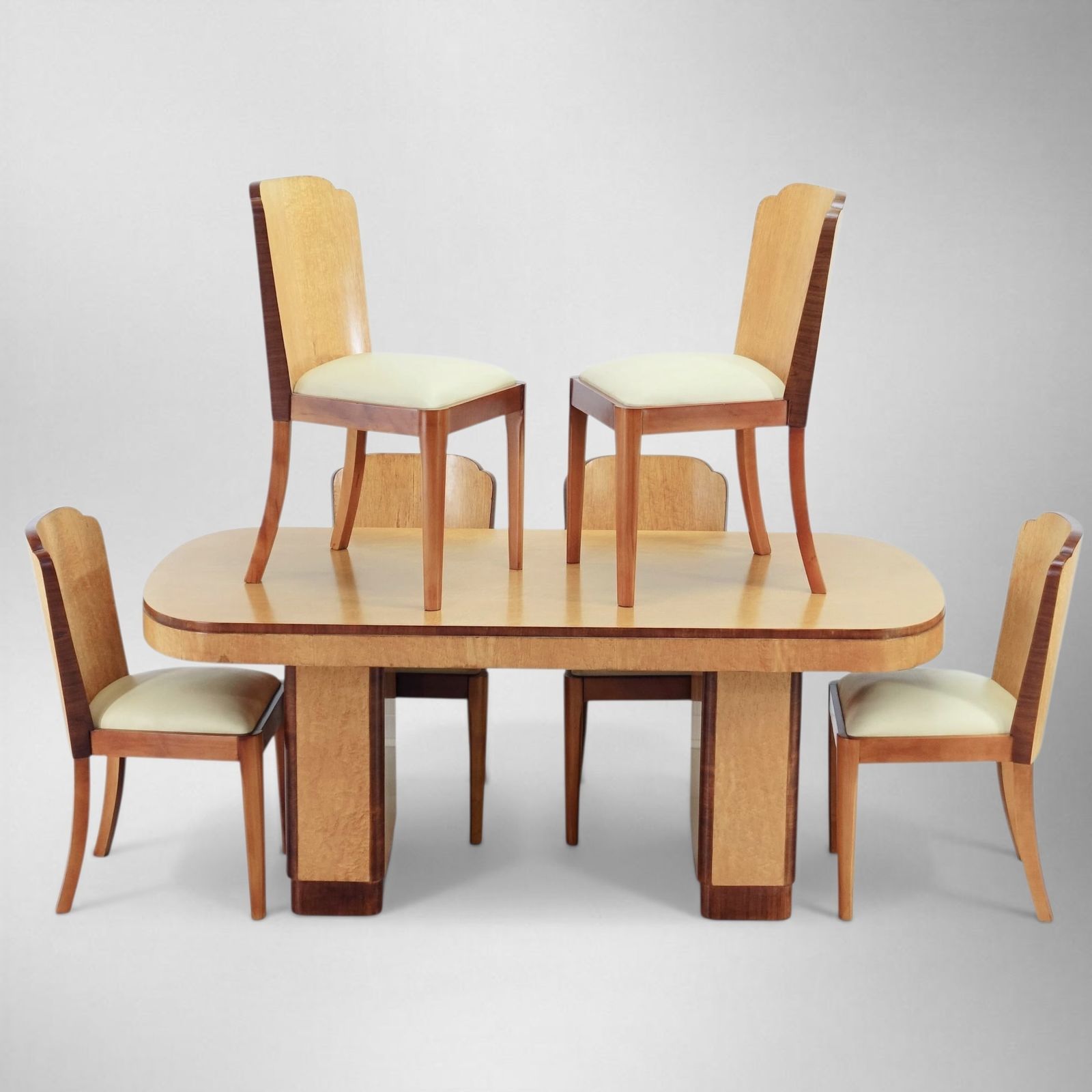 Art Deco Dining Suite Table And Six Chairs By H&L Epstein 1930’s. photo Furniture