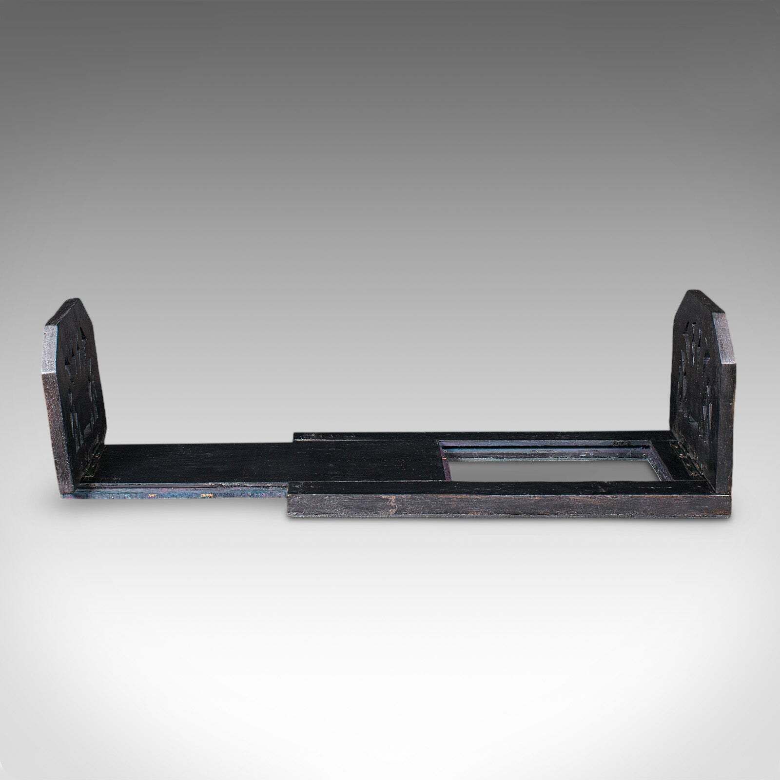 Antique Extending Book Slide, English, Ebonised, Novel Rest, Victorian, C.1870 photo 507.0
