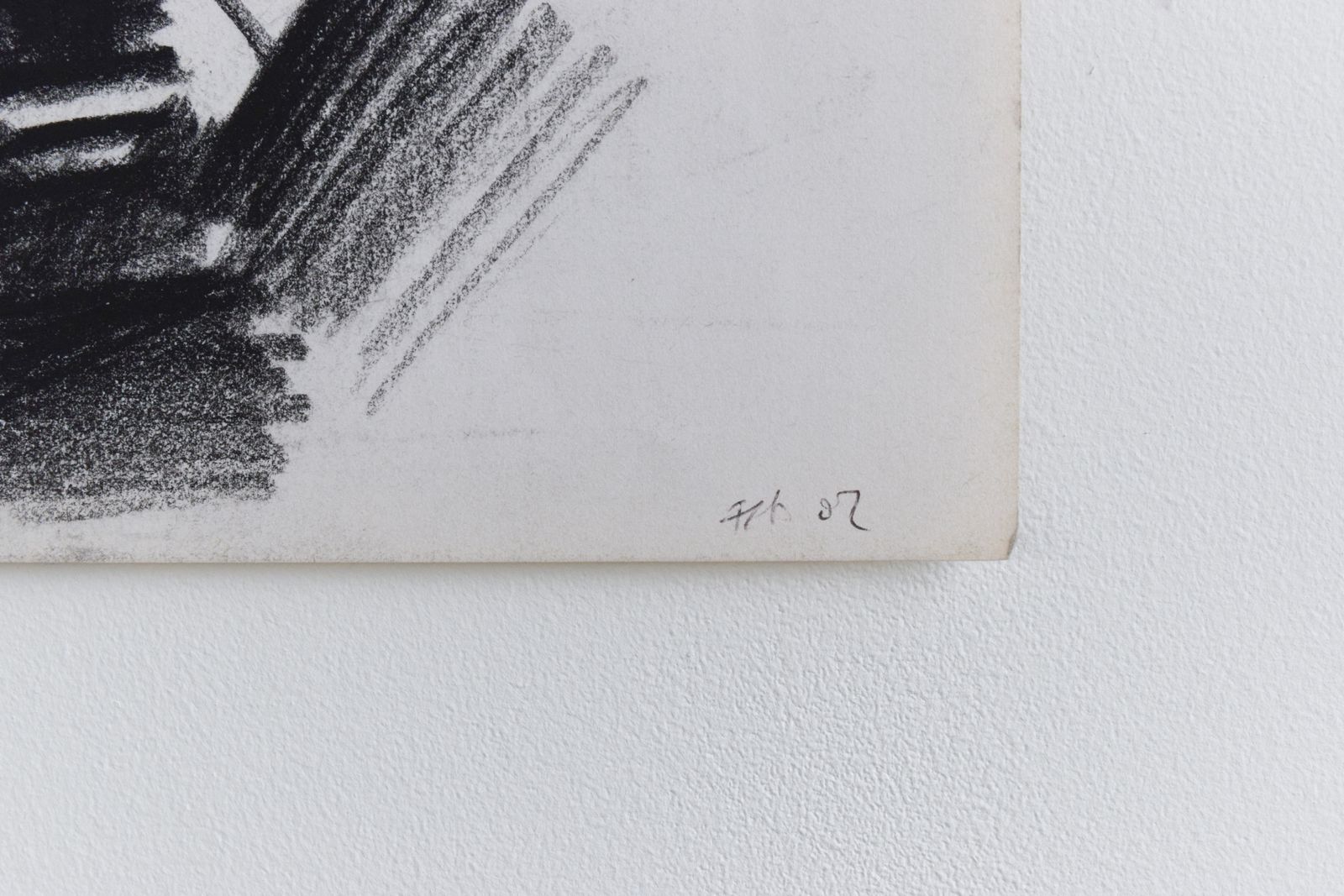 Vintage Small Original Portrait Charcoal Drawing By Artist Robert Arthur Bramwell photo for sale