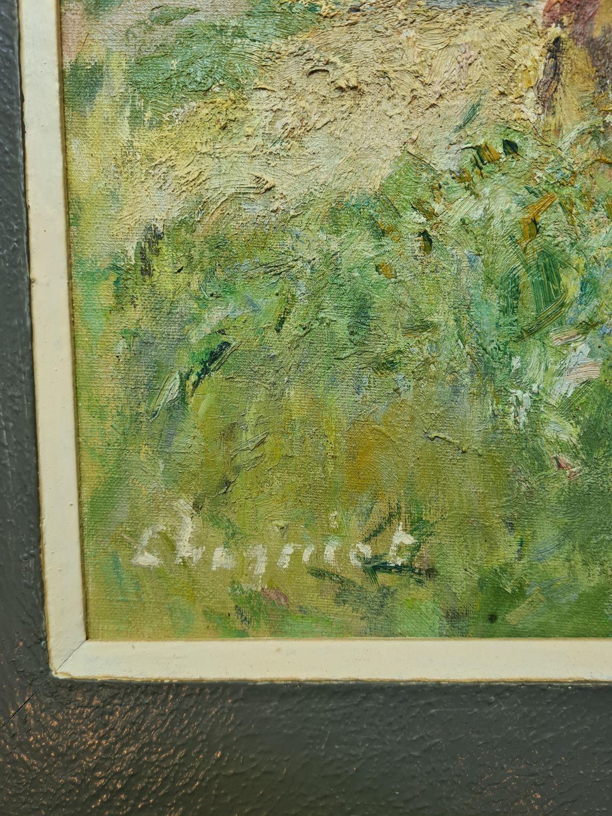 The Harvest, French Impressionist Oil On Canvas, By Alfred Jean Chagniot Pupil Of édouard Vuillard photo for sale
