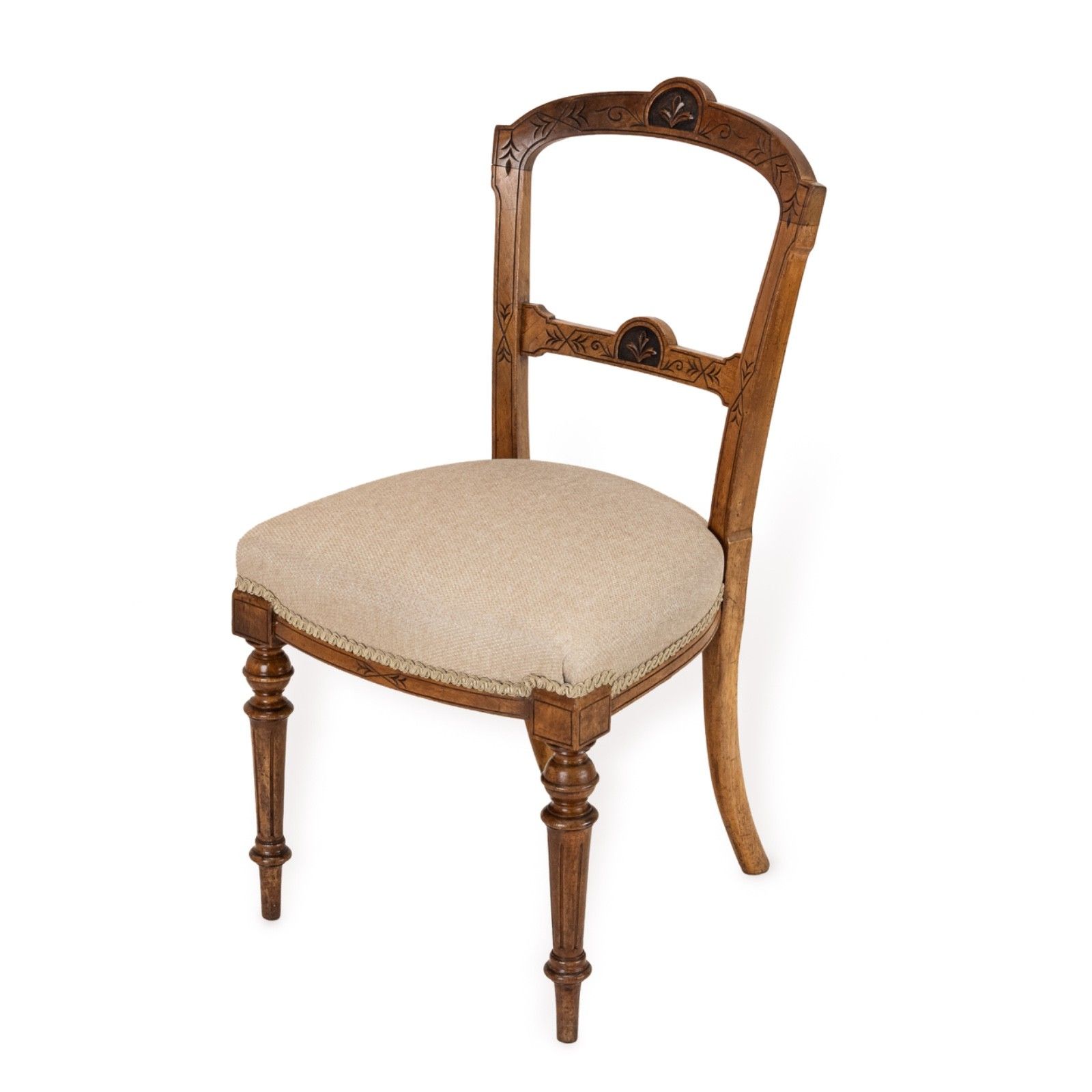 Set Of Four English Satin Birch Dining Chairs, Regency / William IV Period, C.1820–1835 photo 1075.0