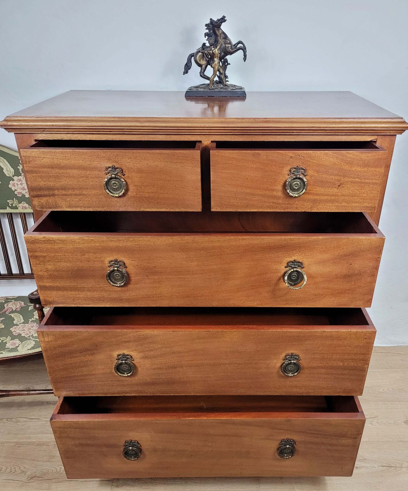 Edwardian Chest Of Drawers 2 Over 3 1910s photo furniture