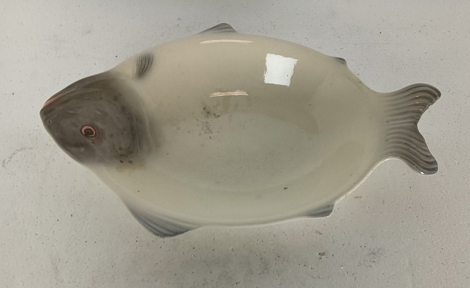 Albin Müller Design Antique Art Nouveau Fish Serving Tray Fish Shape Germany Wa