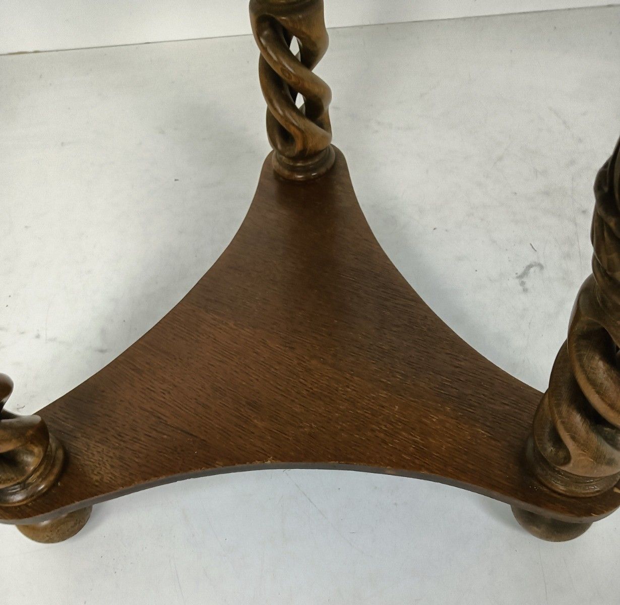Open Barley Twist Wooden Side Display Coffee Table Pedestal Plant Stand Gorgeous photo Furniture