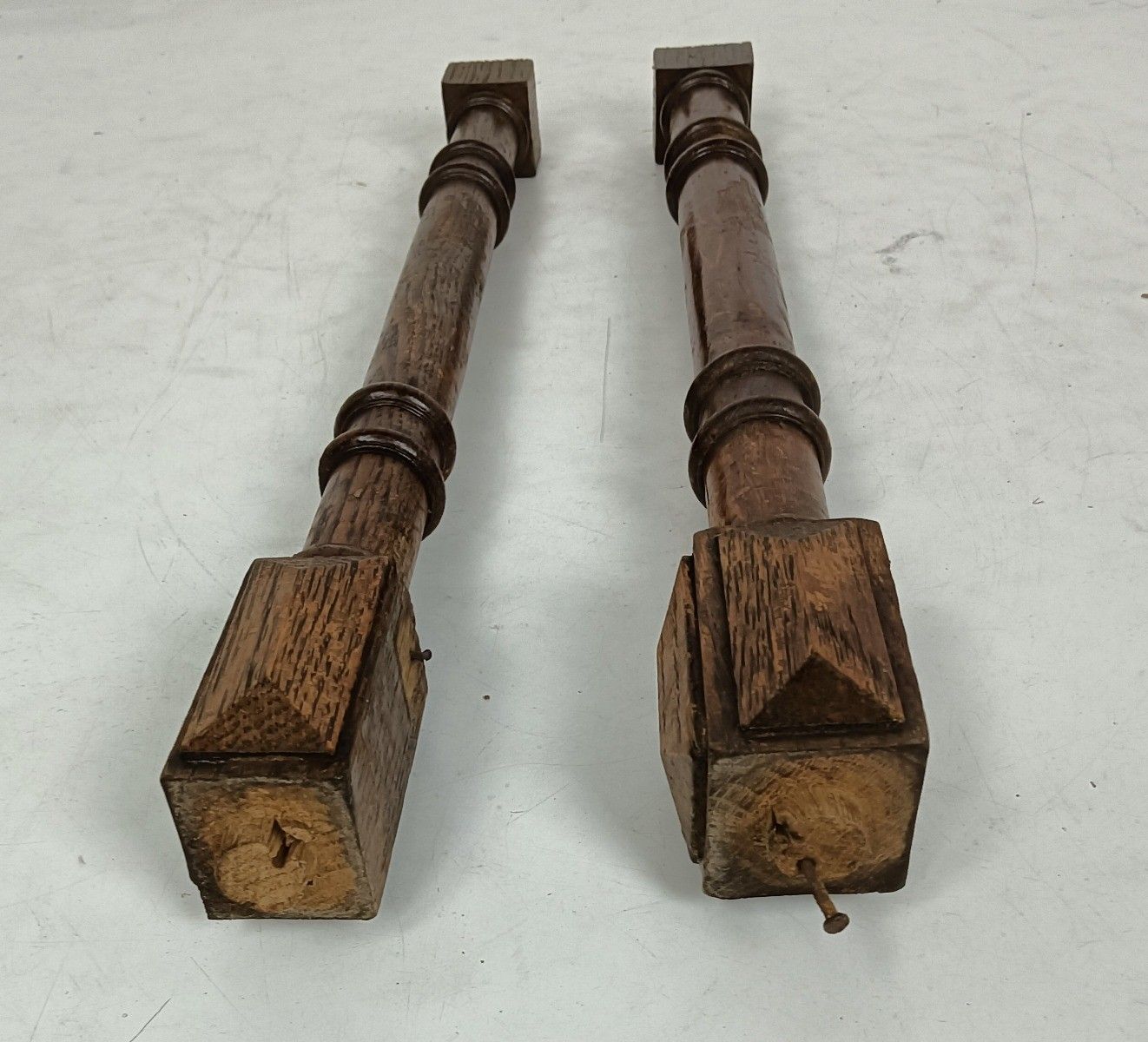 Couple  Hand Carved Wood Reclaimed Corbels Architectural Finial Salvaged Antique photo vinterior