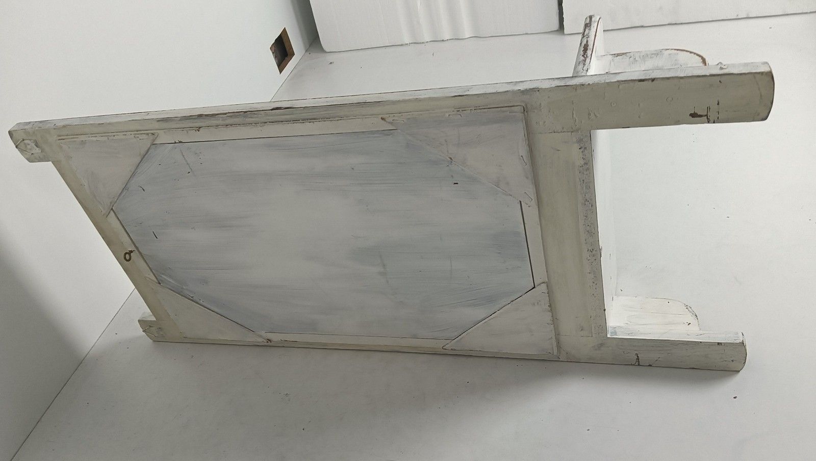Antique Wall Hanging Cabinet Medicine Comb Shaving Shelve With Mirror Hallway Ba photo vinterior