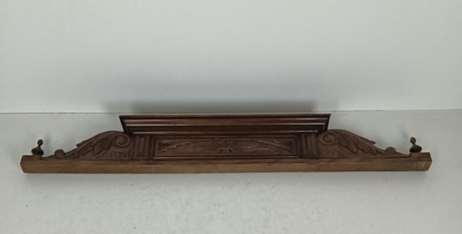 Beautiful Hand Carved Wood Antique Pediment Ornate Over Door Architectural Recla photo Home Decor