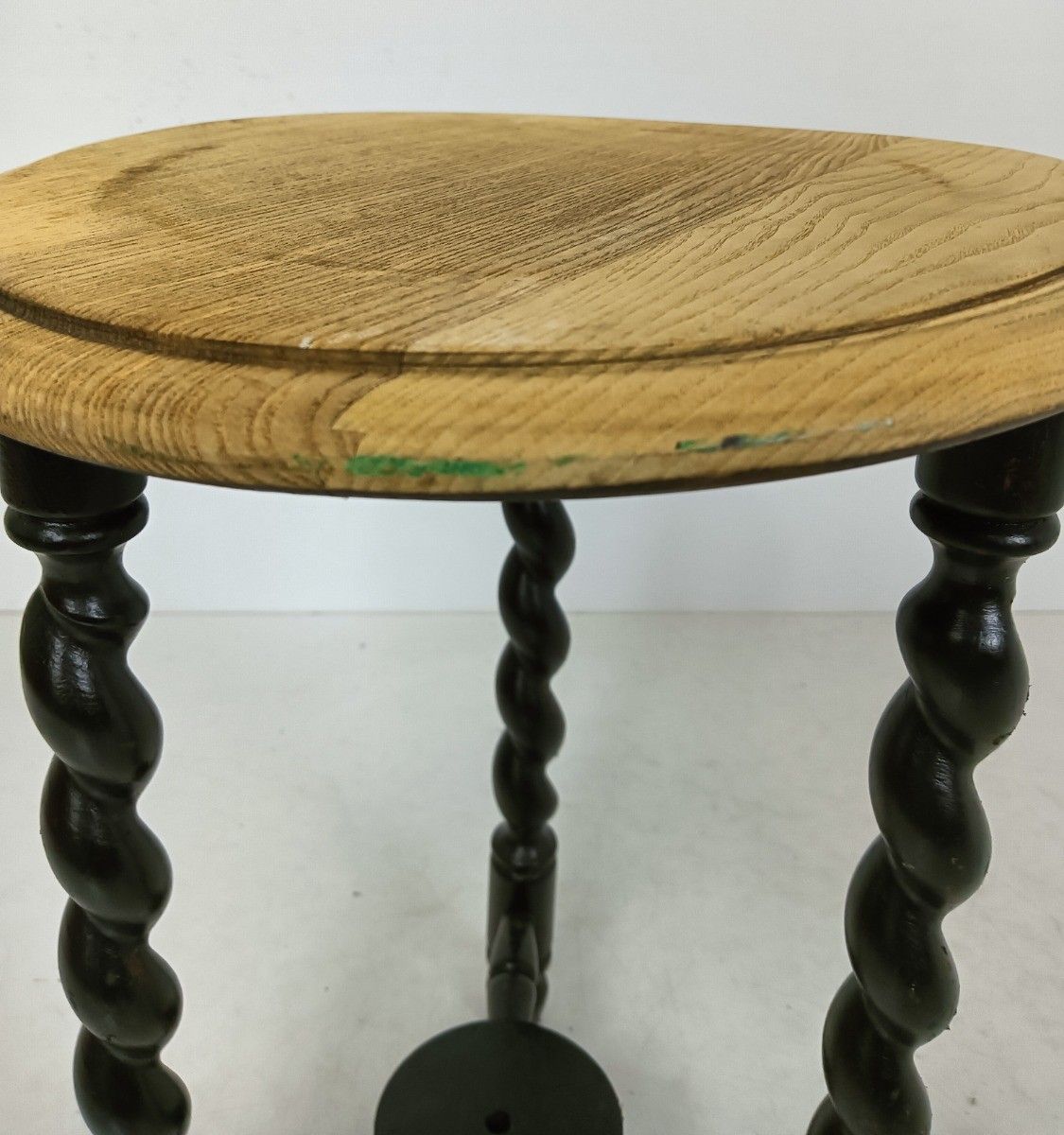 photo for sale Barley Twist Wooden Side Wine Table Pedestal Plant Bonsai Stand Two Tier Barn Co