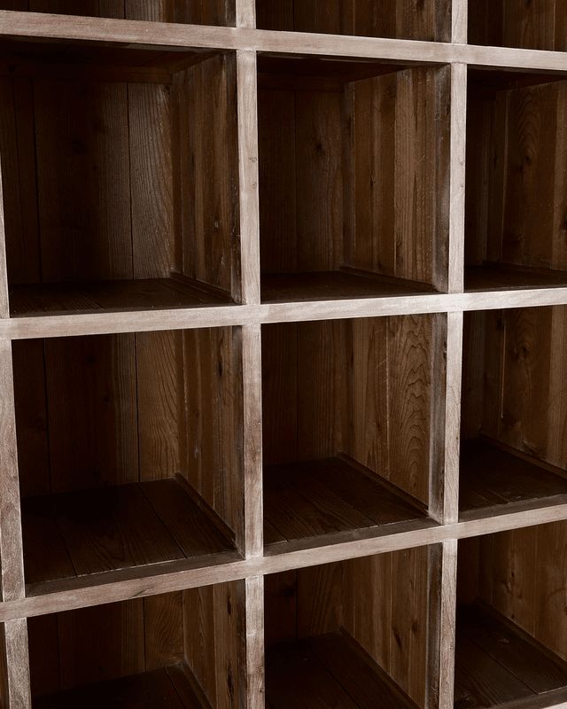 Xl Japanese Taisho Period Cedar Shelving Unit photo buy