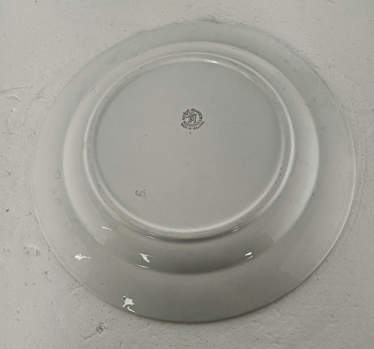 Antique Boch Maastricht Large  Dish Serving  Marked Copenhagen Motive Blue White photo Home Decor