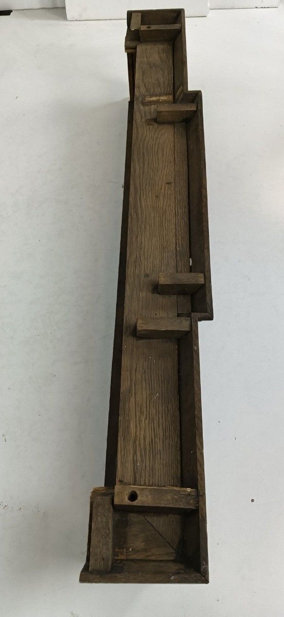 Heavy Large Antique Carved Wooden Pediment Over Door Trim Architectural Salvaged photo vinterior