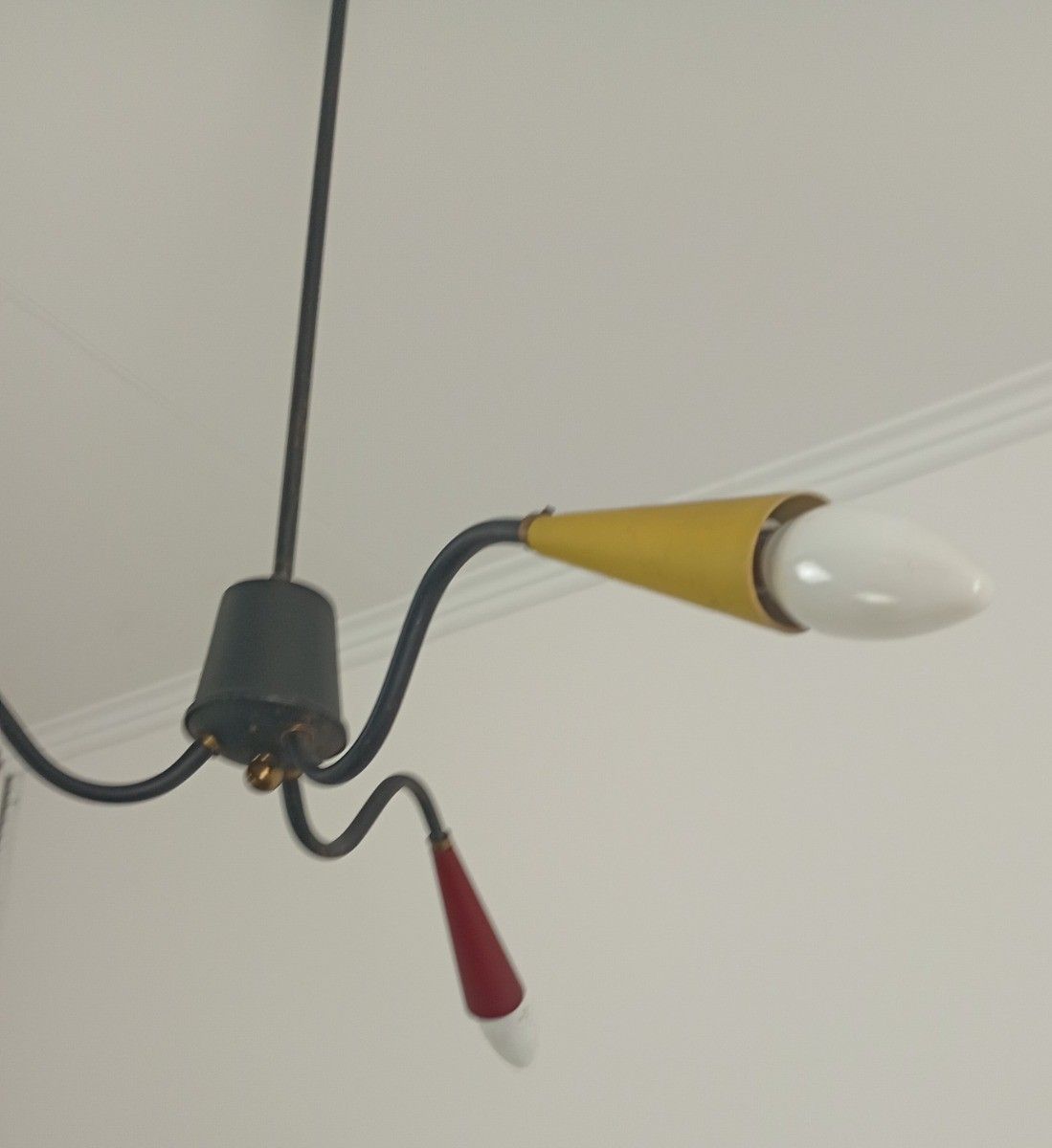 Stilnovo Sputnik Spider Chandelier 3 Lights Arm Vintage Retro Funky Pop Art Styl photo buy