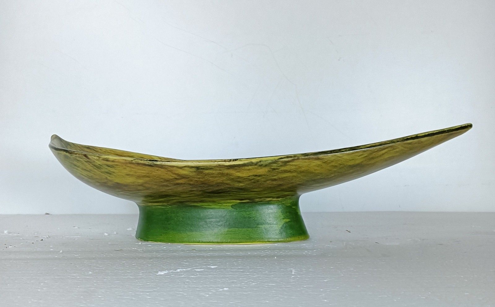 Gorgeous Hand Painted St Clement France Centerpiece Dish Vintage Faience Pottery photo for sale