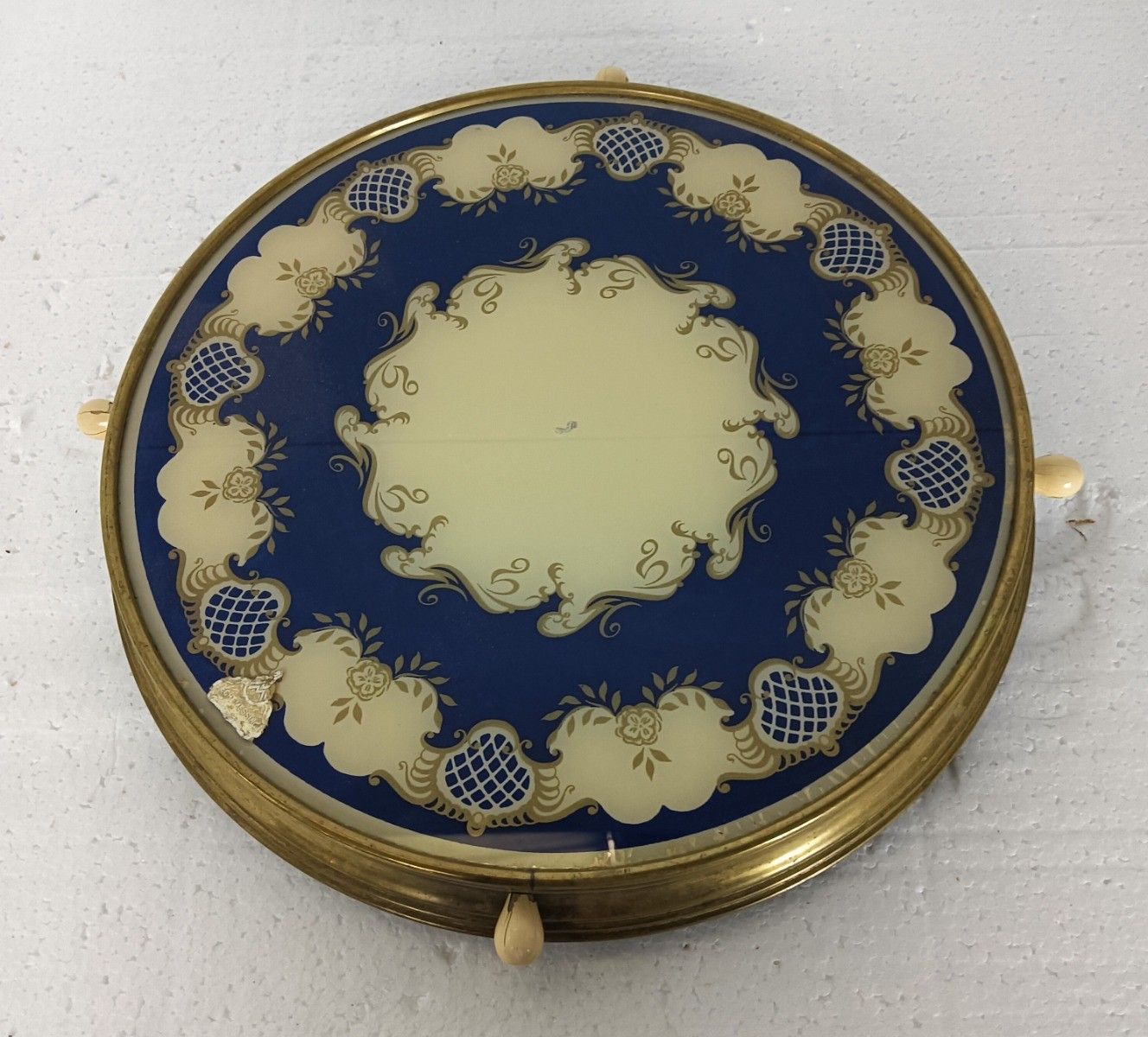 Antique Art Deco Rotating Cake Stand Plate Lazy Susan Turntable Serving Tray photo 157.0