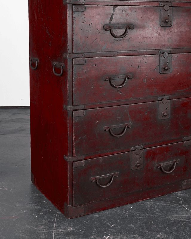 Early Meiji Period Japanese Tansu Cabinet/Chest Of Drawers photo Furniture