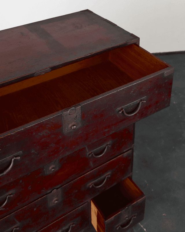 Early Meiji Period Japanese Tansu Cabinet/Chest Of Drawers photo vinterior