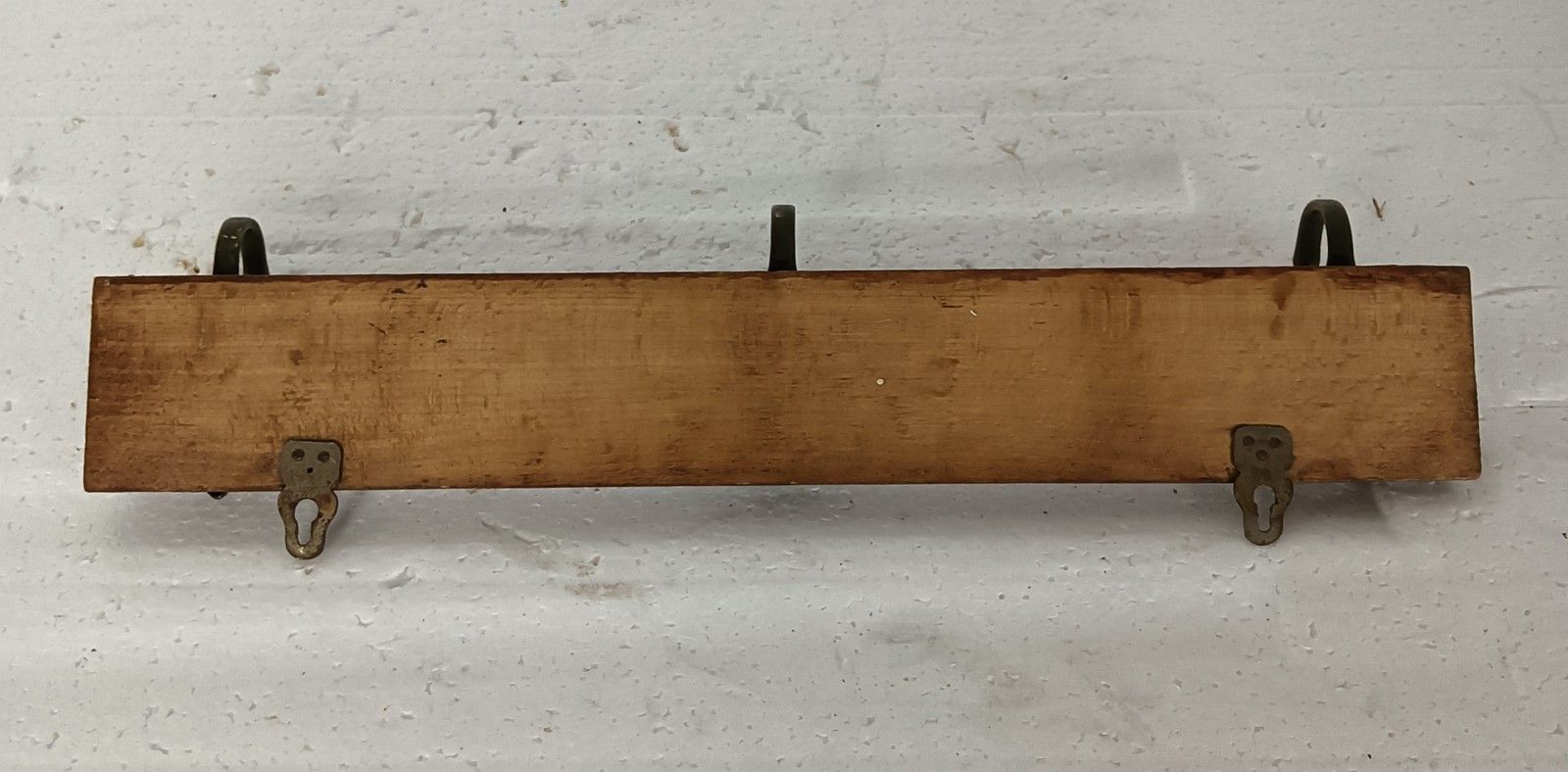 Small Coat Kitchen Bathroom Towel Rack Wood Funky Brass Hooks  Nele And Tijl Mod photo Furniture
